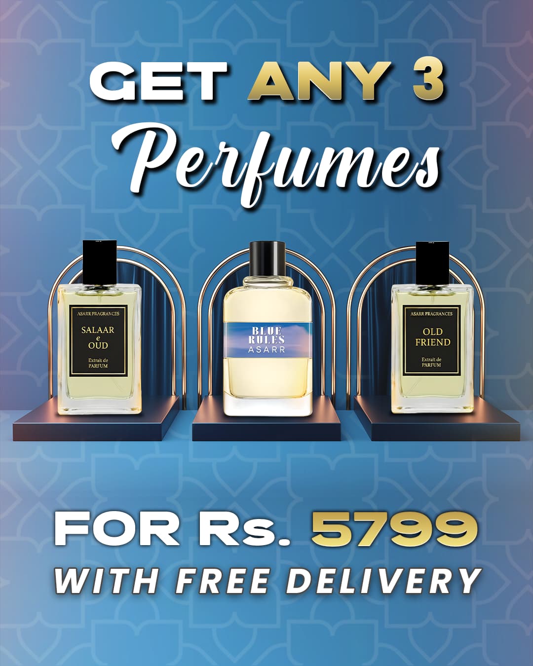 Any 3 Perfumes of Your Choice